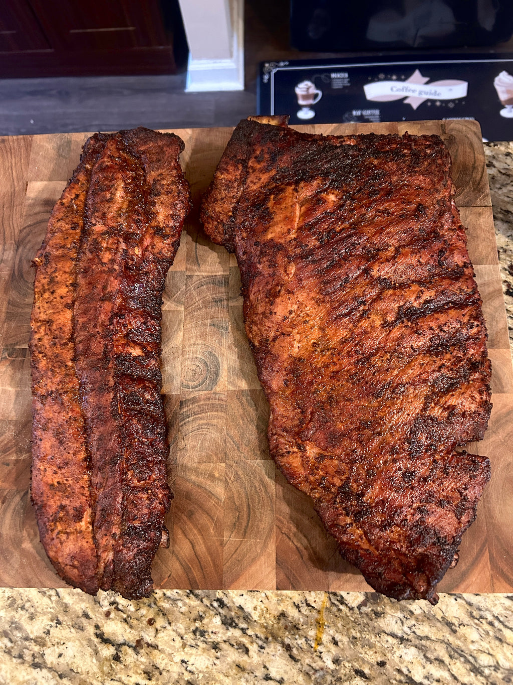 Full slab barbeque Ribs